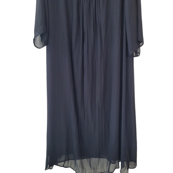 ULLA POPKEN Black A-Line Beaded Maxi Dress Size 32/34 - Picture 4 of 15